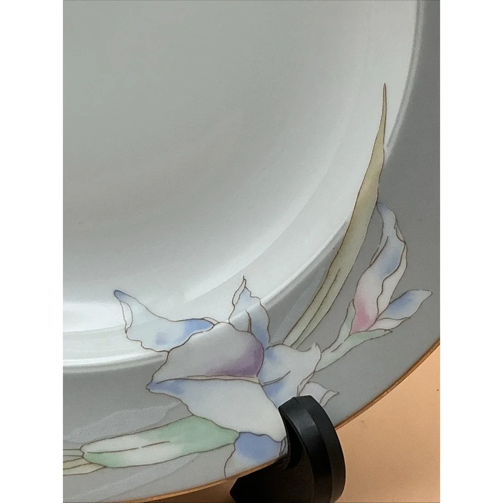 Mikasa Charisma Gray L9049 Rimmed Soup Bowl 8 3/8